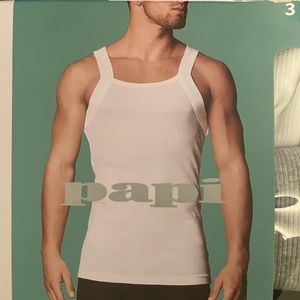 3 tank vests, brand new, premium cotton. Size L